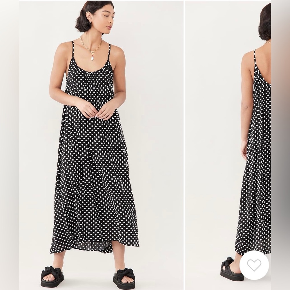 9Seed Polka Dot Tulum Cotton Tank Dress One Size
